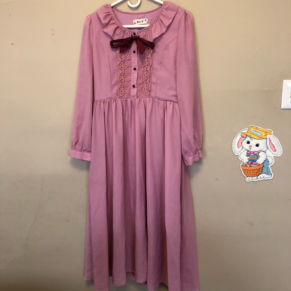 Mori Prairie Girl Cottagecore Maxi Dress